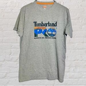 Timberland Pro Grey Logo Tee Size Medium